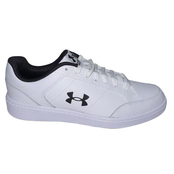Under Armour UA Official White Men's Leather Sneakers Size/ 10 - Picture 3 of 16